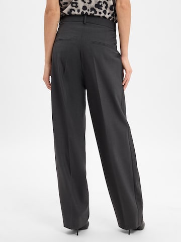 Wide Leg Pantalon à pince Cambio en noir