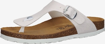 COSMOS COMFORT T-Bar Sandals in White: front