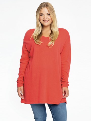 Yoek Sweater in Red: front