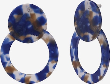 Leslii Earrings in Blue: front