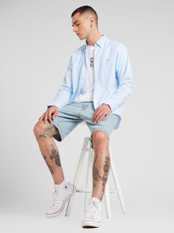 TOMMY HILFIGER Regularny krój Koszula 'Flex' w kolorze niebieski