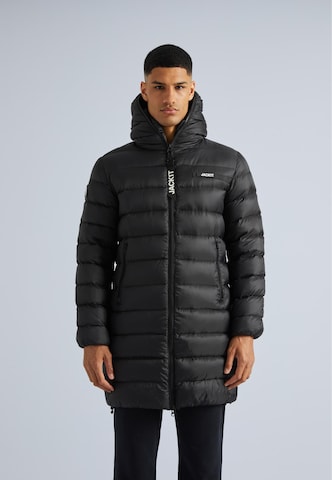 JACK1T Winterjas 'R3D' in Zwart: voorkant