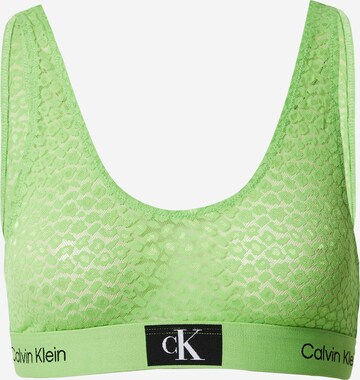 Calvin Klein Underwear Bra in Green: front