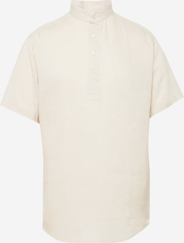 Bruun & Stengade Regular fit Button Up Shirt 'Hobart' in Beige: front