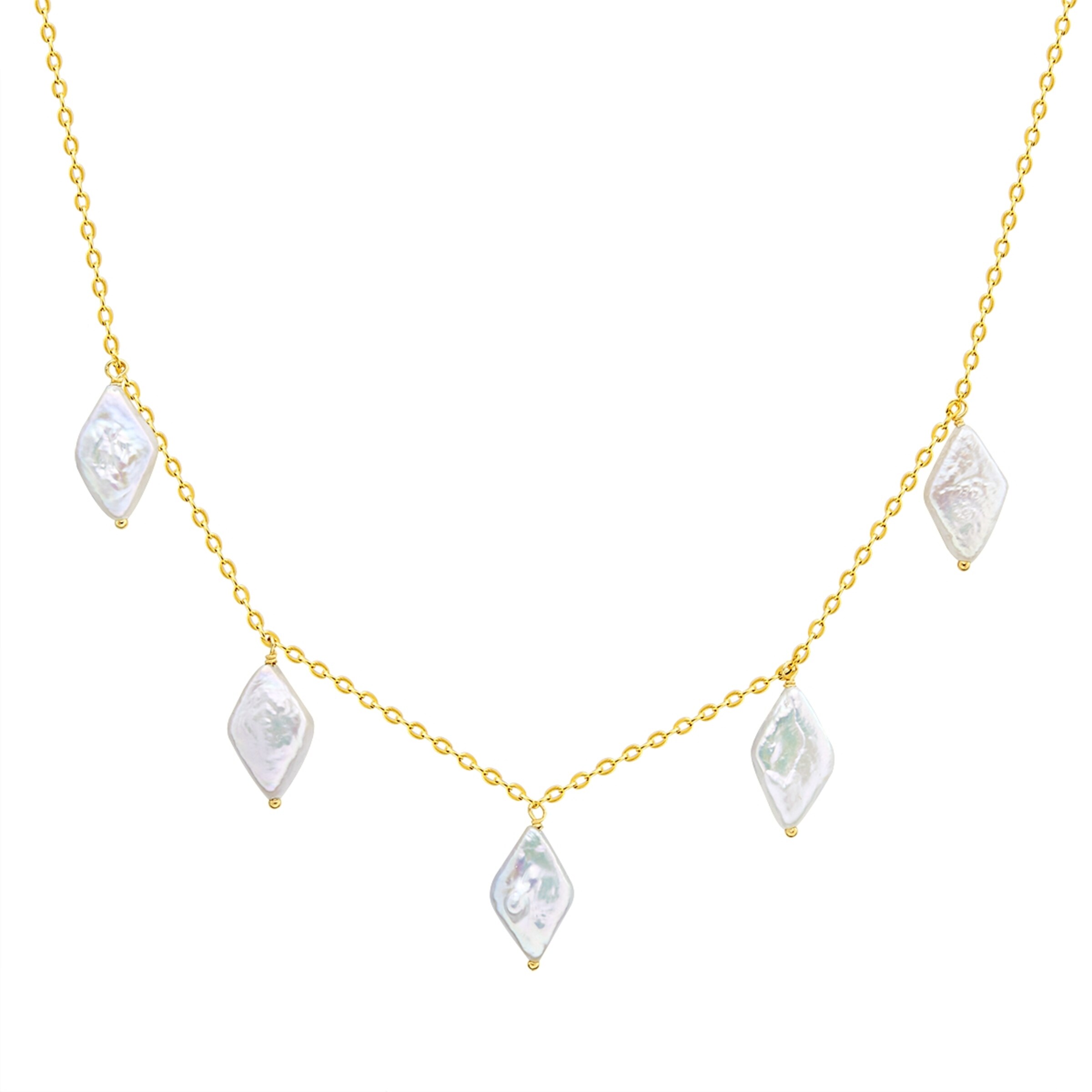 Valero Pearls Ketting in Goud: voorkant