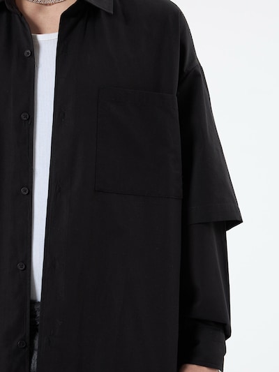 VAMOS CLO Hemd in schwarz, Produktansicht