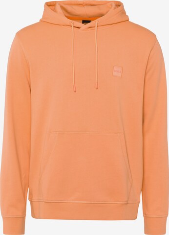 BOSS Sweatshirt 'Wetalk' in Orange: predná strana