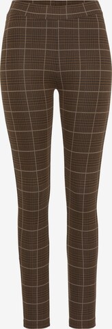 LASCANA Skinny Leggings in Brown: front