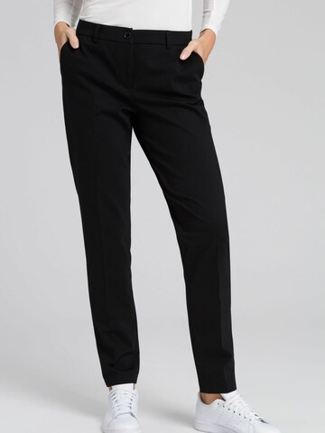 MARC AUREL Regular Pleated Pants in Black