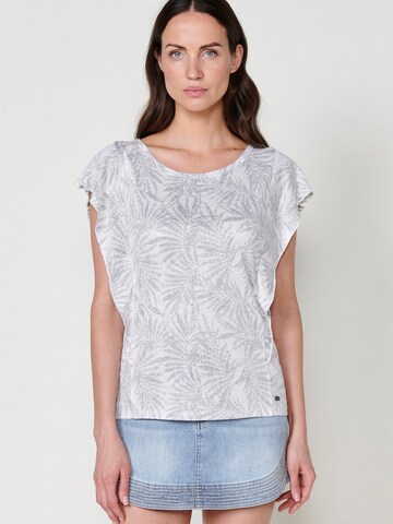 KOROSHI Blouse in Grey: front