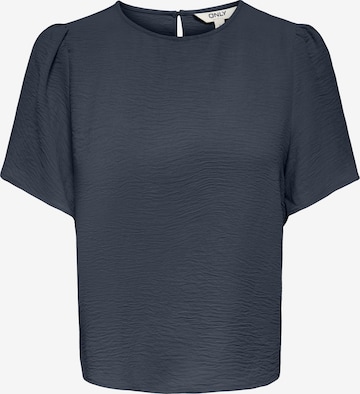 Chemisier 'ONLMETTE' ONLY en bleu : devant