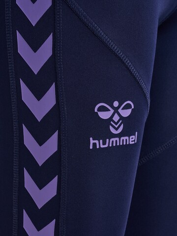 Hummel Skinny Sportbroek 'Staltic' in Blauw