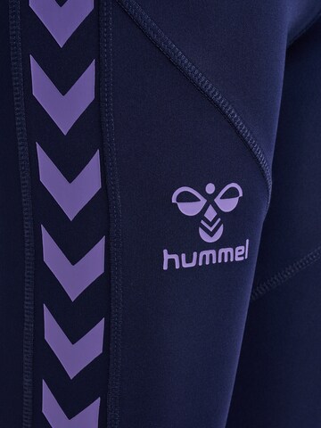Hummel Skinny Sporthose 'Staltic' in Blau