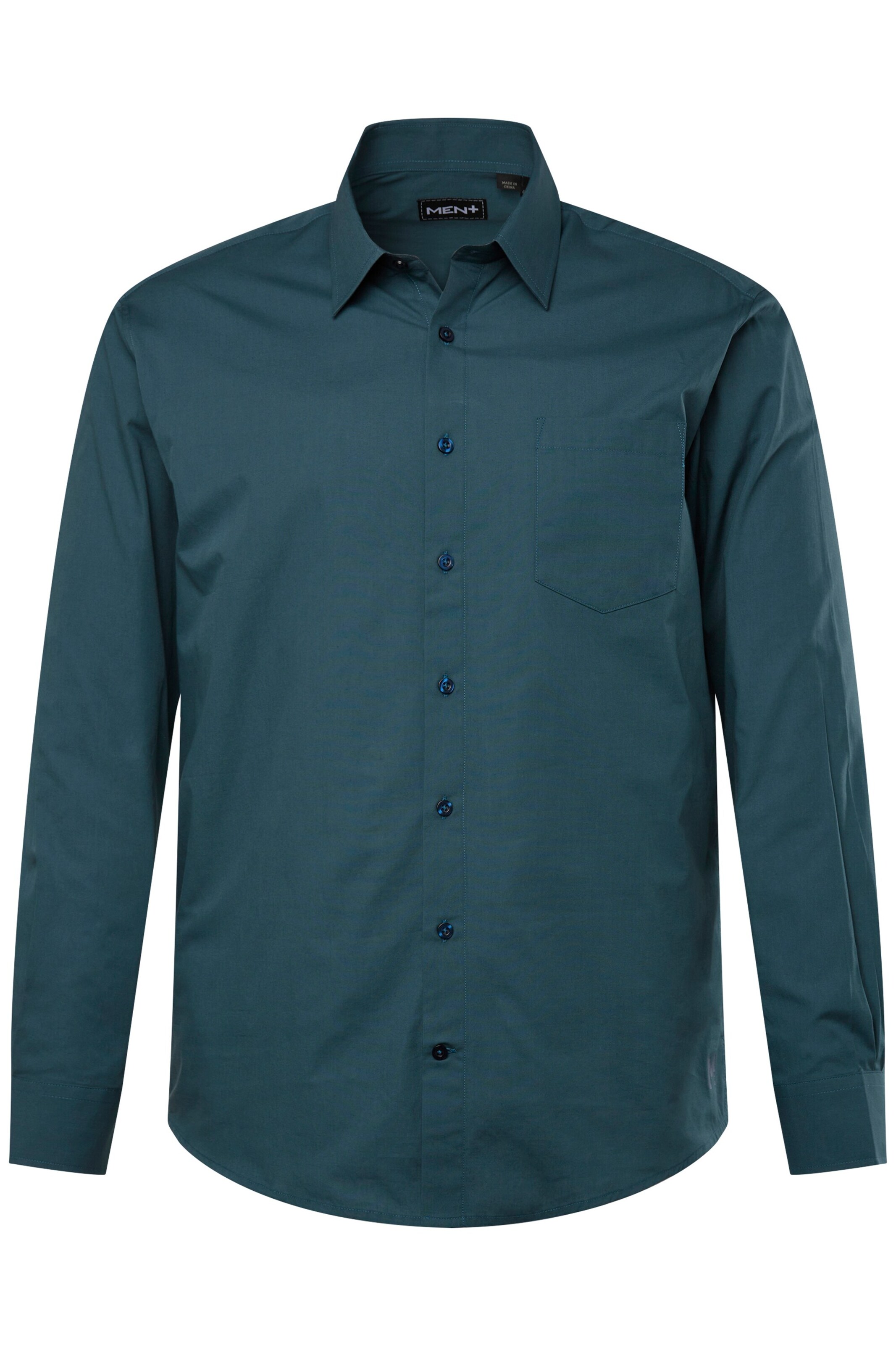 Fit confort Chemise Men Plus en bleu : devant