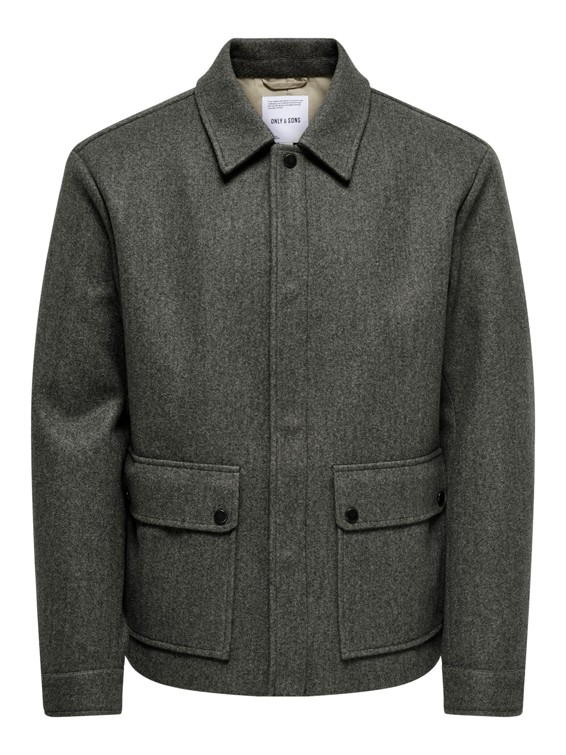 Only & Sons Between-season jacket 'Connor' in Grey: front