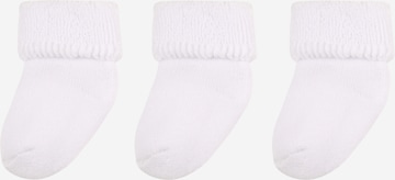 Chaussettes STERNTALER en blanc : devant