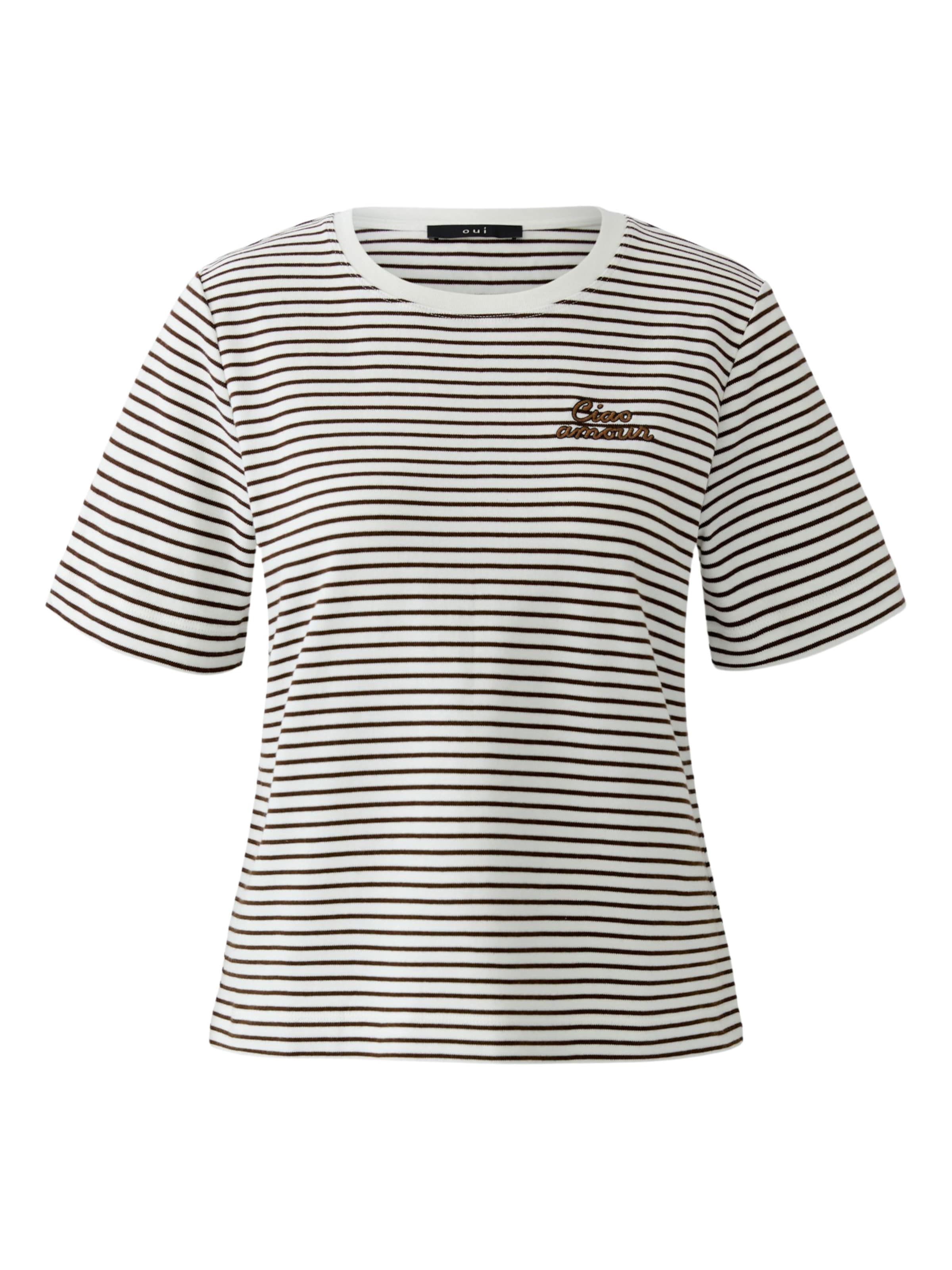 OUI Shirt in Brown: front