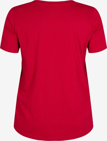 Zizzi Shirt 'VDANNA' in Rot