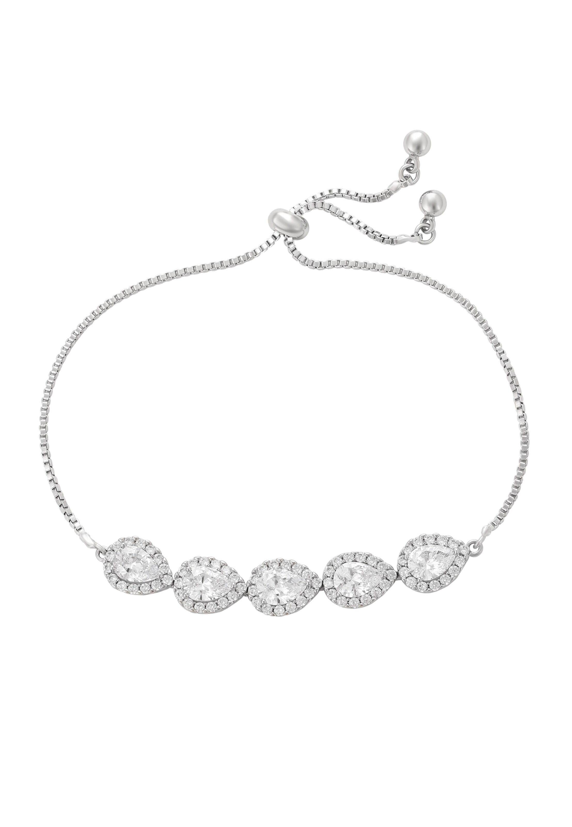 faina - Pulseira em prata: frente