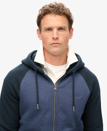 Superdry - Sudadera con cremallera 'Essential' en azul