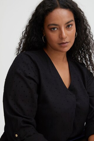 Fransa Curve - Blusa 'COYA' em preto