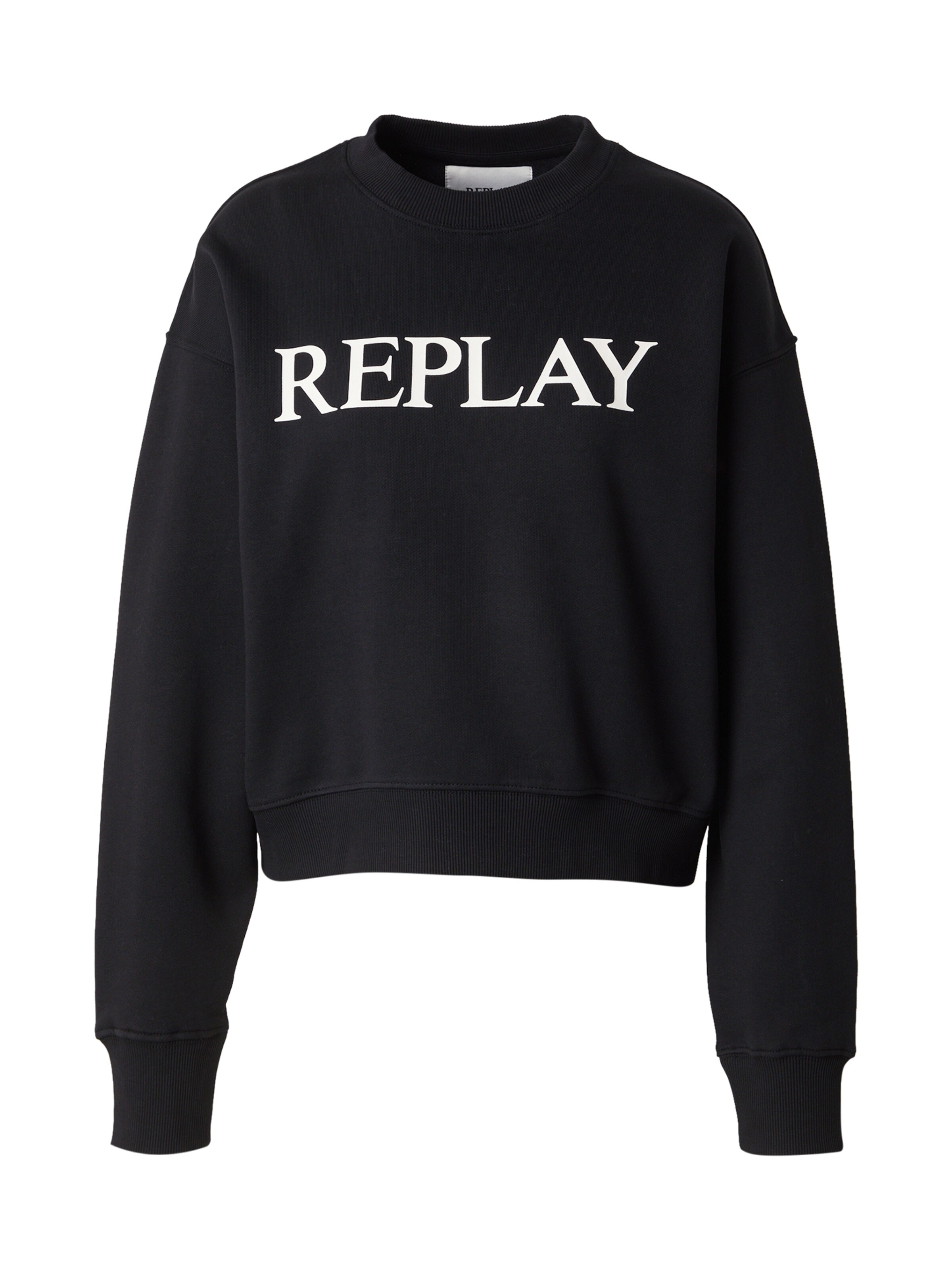 REPLAY Felpa in Nero ABOUT YOU