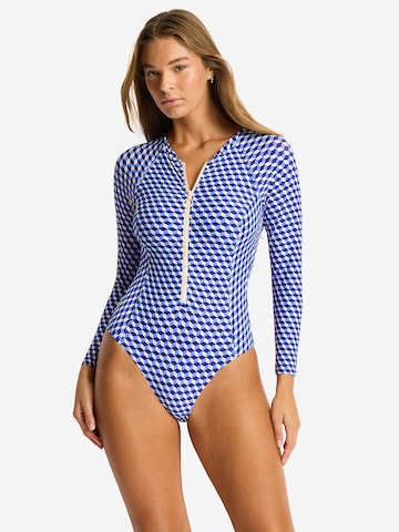 Classico Costume intero di SEA LEVEL in blu: frontale