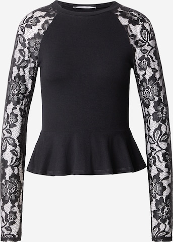 juoda ABOUT YOU Marškinėliai 'Elaine': priekis