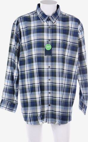 Commander Button Up Shirt in XS in Blue: front