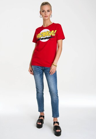 LOGOSHIRT Shirt 'Bazinga' in Mixed colors