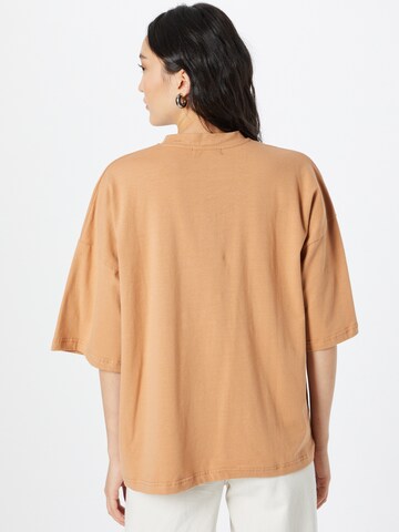Missguided Oversized Shirt in Beige