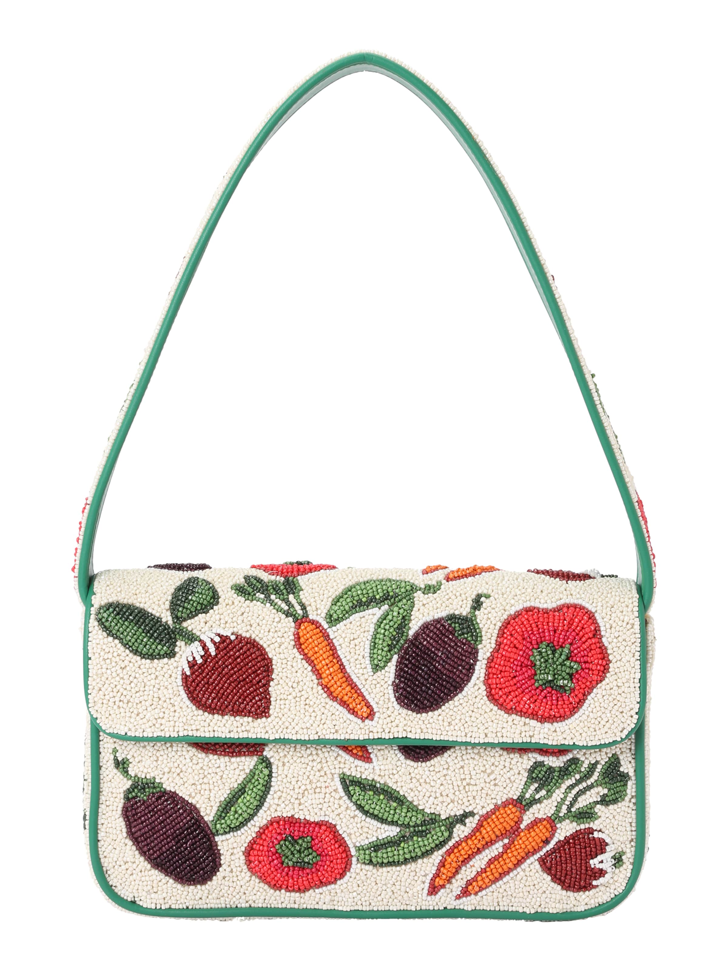 Staud Schoudertas 'TOMMY' in Beige: voorkant