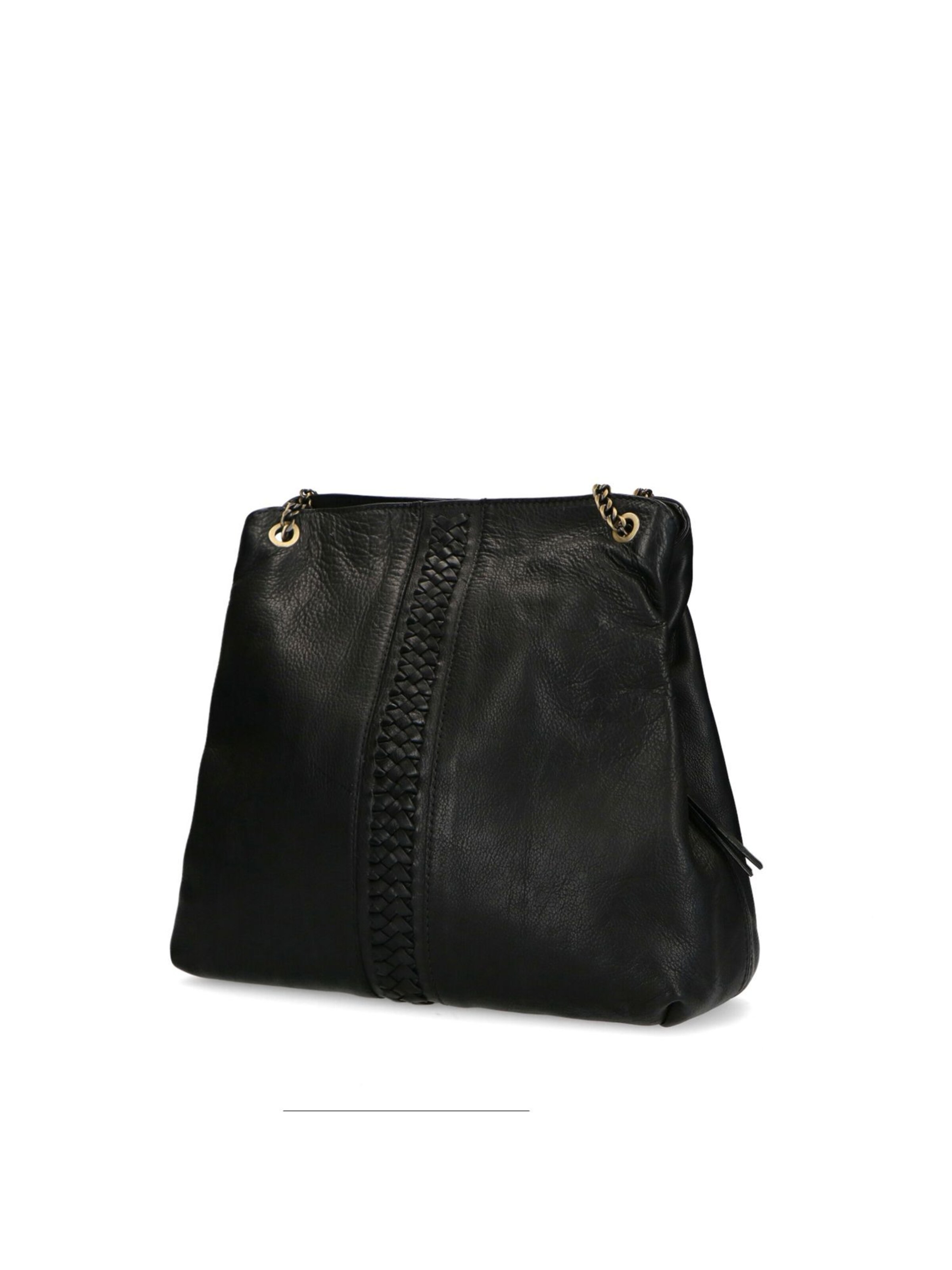 MANFIELD Schultertasche in Schwarz