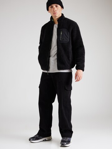 Volcom - Chaqueta polar 'MUZZER FUZZAR' en negro
