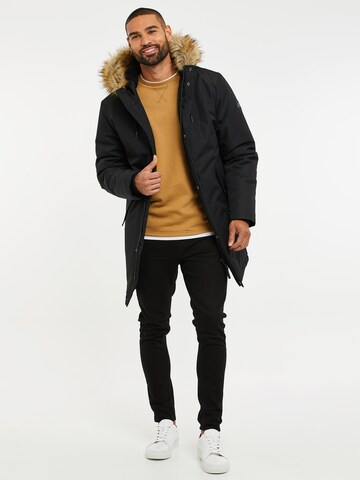 Threadbare Winter jacket 'Clarkston' in Black