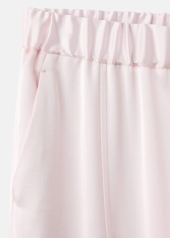MANGO Wide leg Pants 'Berlin' in Pink