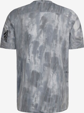 ADIDAS SPORTSWEAR Performance shirt 'Overspray Graphic' in Grey