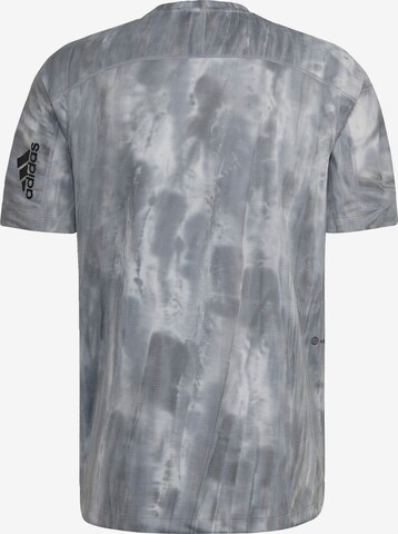 ADIDAS SPORTSWEAR Performance Shirt 'Overspray Graphic' in Grey