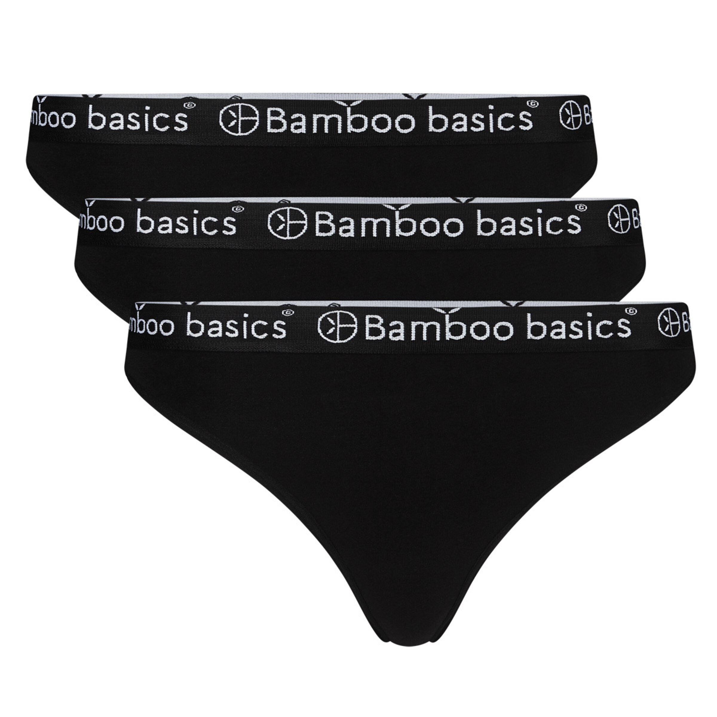 Vêtements String Bamboo basics en Noir 