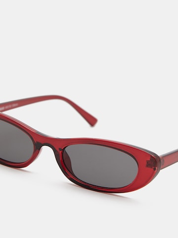 Pull&Bear Sluneční brýle – červená