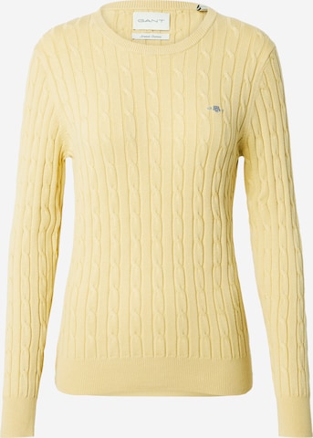 GANT Sweater in Yellow: front