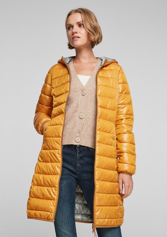 QS by s.Oliver Winter Coat in Yellow: front