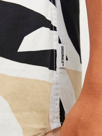 JACK & JONES Regular fit Button Up Shirt 'JORJoshua Aruba' in Beige