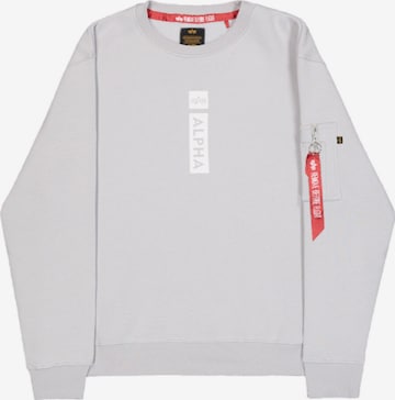 ALPHA INDUSTRIES Sweatshirt 'RP' in Grau: Vorderseite