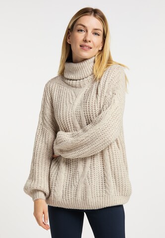 Usha - Jersey en beige: frente