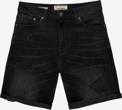 Pull&Bear Shorts in black denim, Produktansicht
