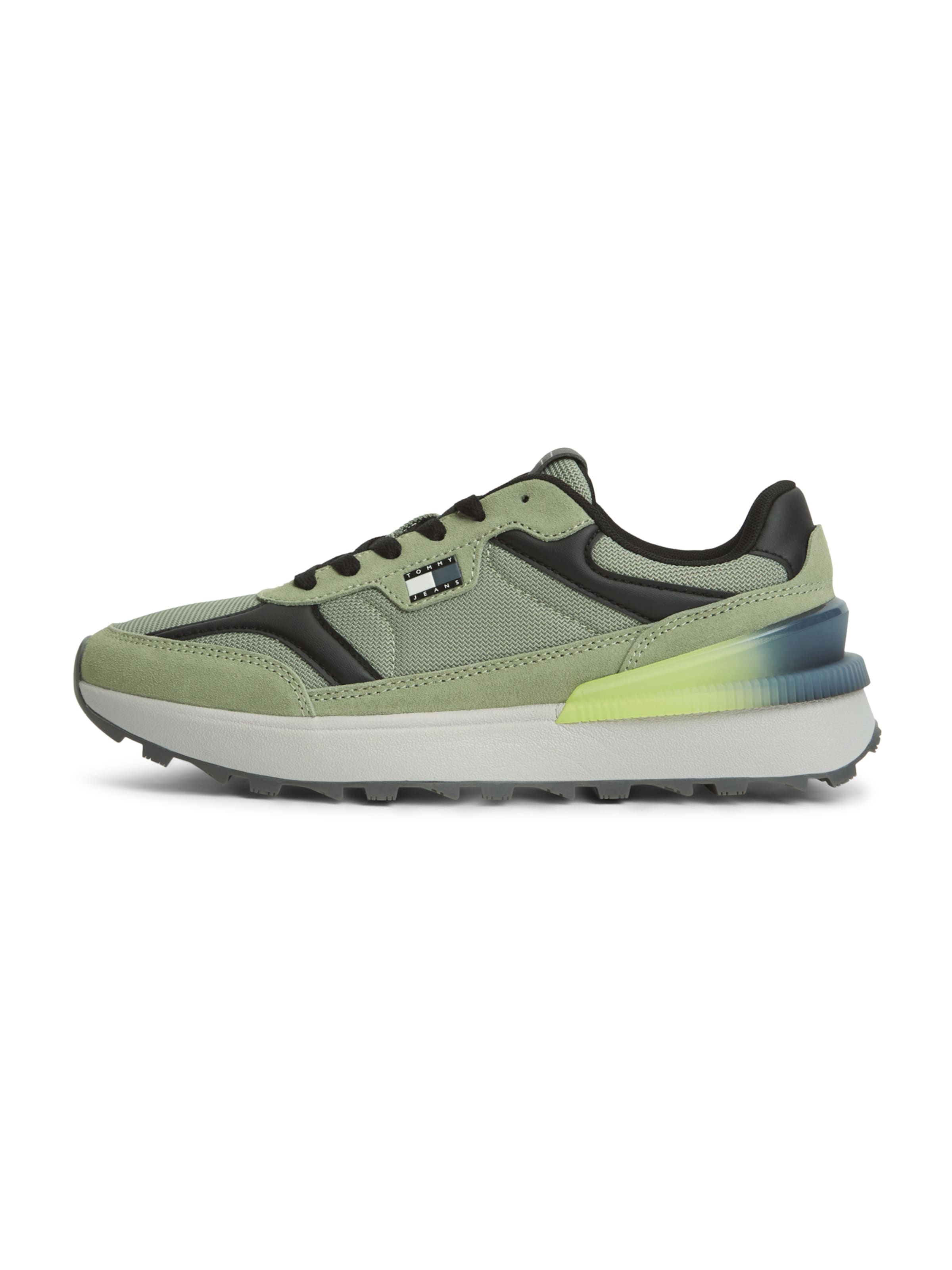 Tommy Jeans Platform trainers in Green: front