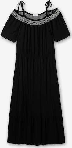 SHEEGO - Vestido de praia em preto: frente