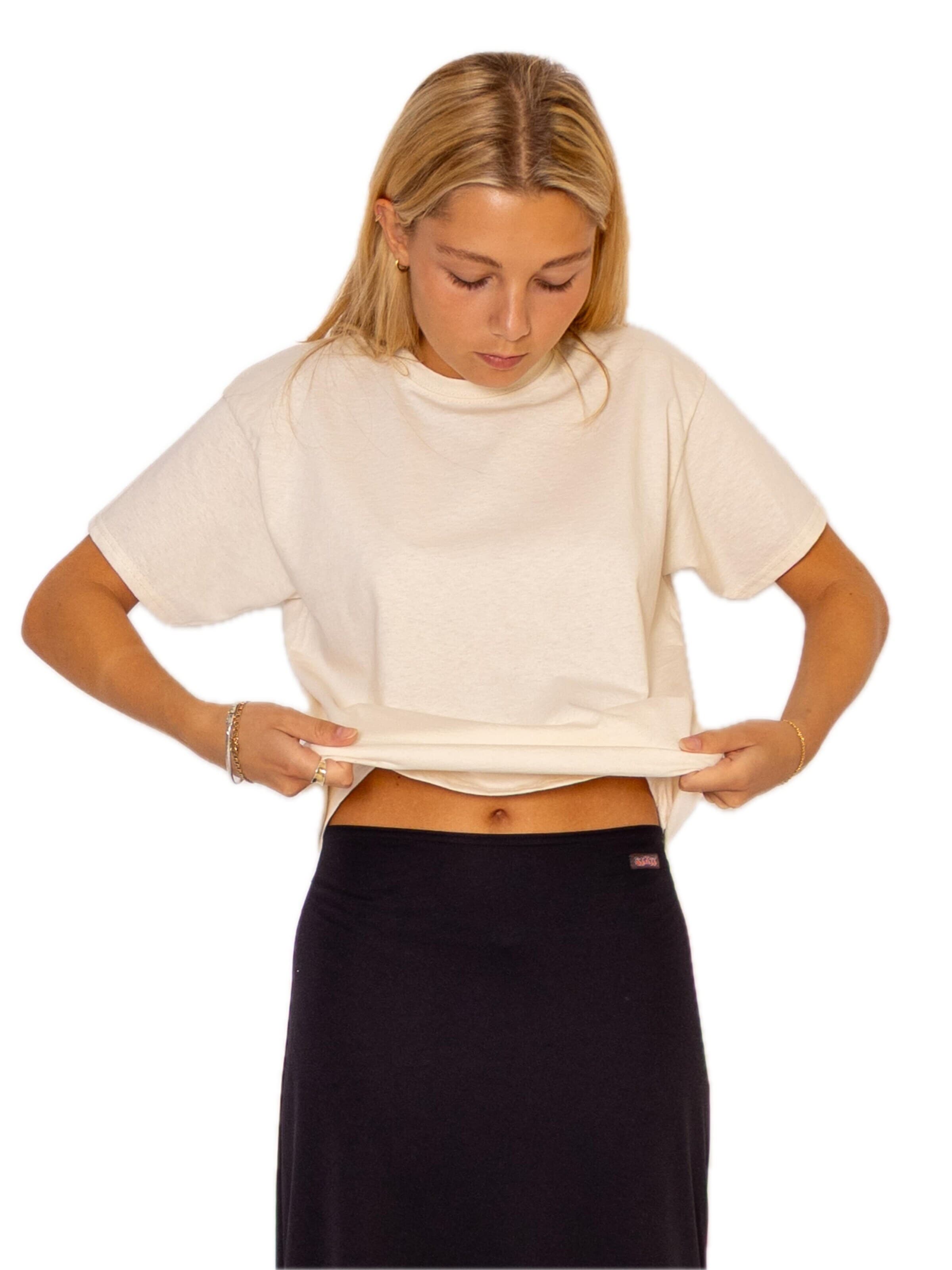 FRUIT OF THE LOOM Shirts 'T-shirt' i beige