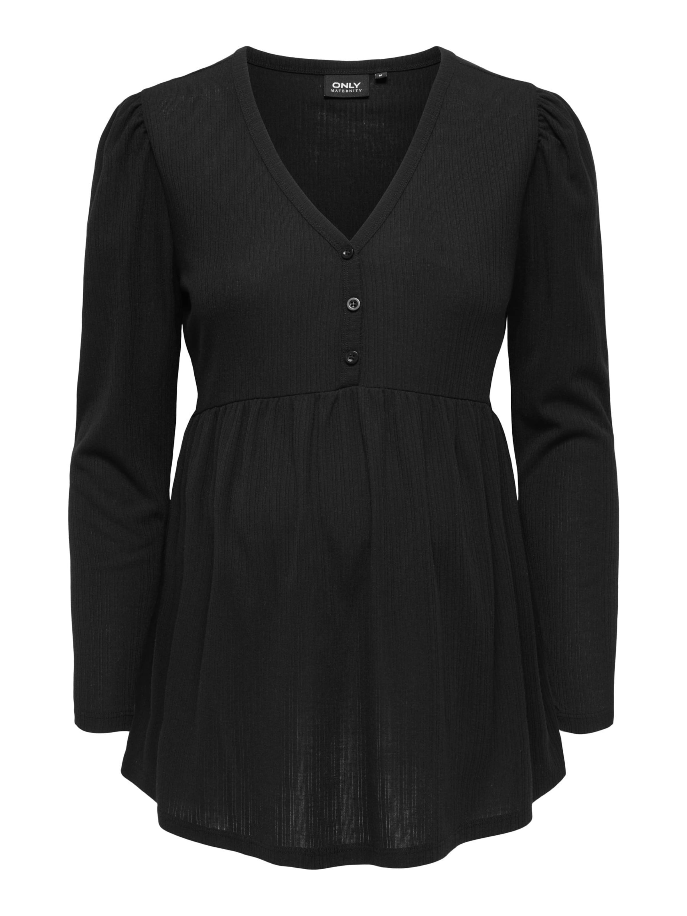 Only Maternity Bluse 'OLMCamoni' in schwarz, Produktansicht
